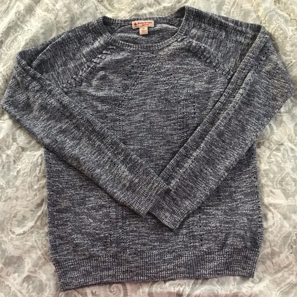 Brooks Brothers Red Fleece Knit Top